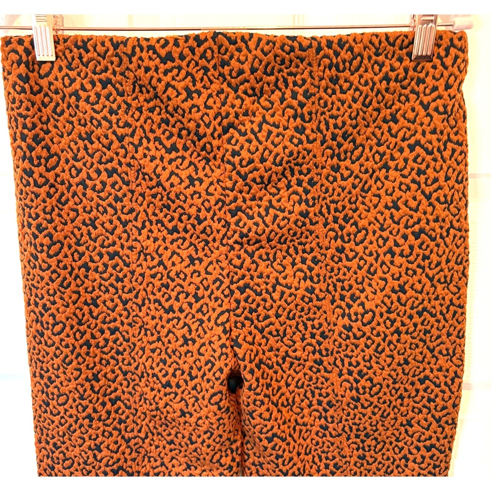 Industry Clothing Womens Pants Medium Leopard Print Flare Leg Stretch Retro EUC! - Picture 5 of 8
